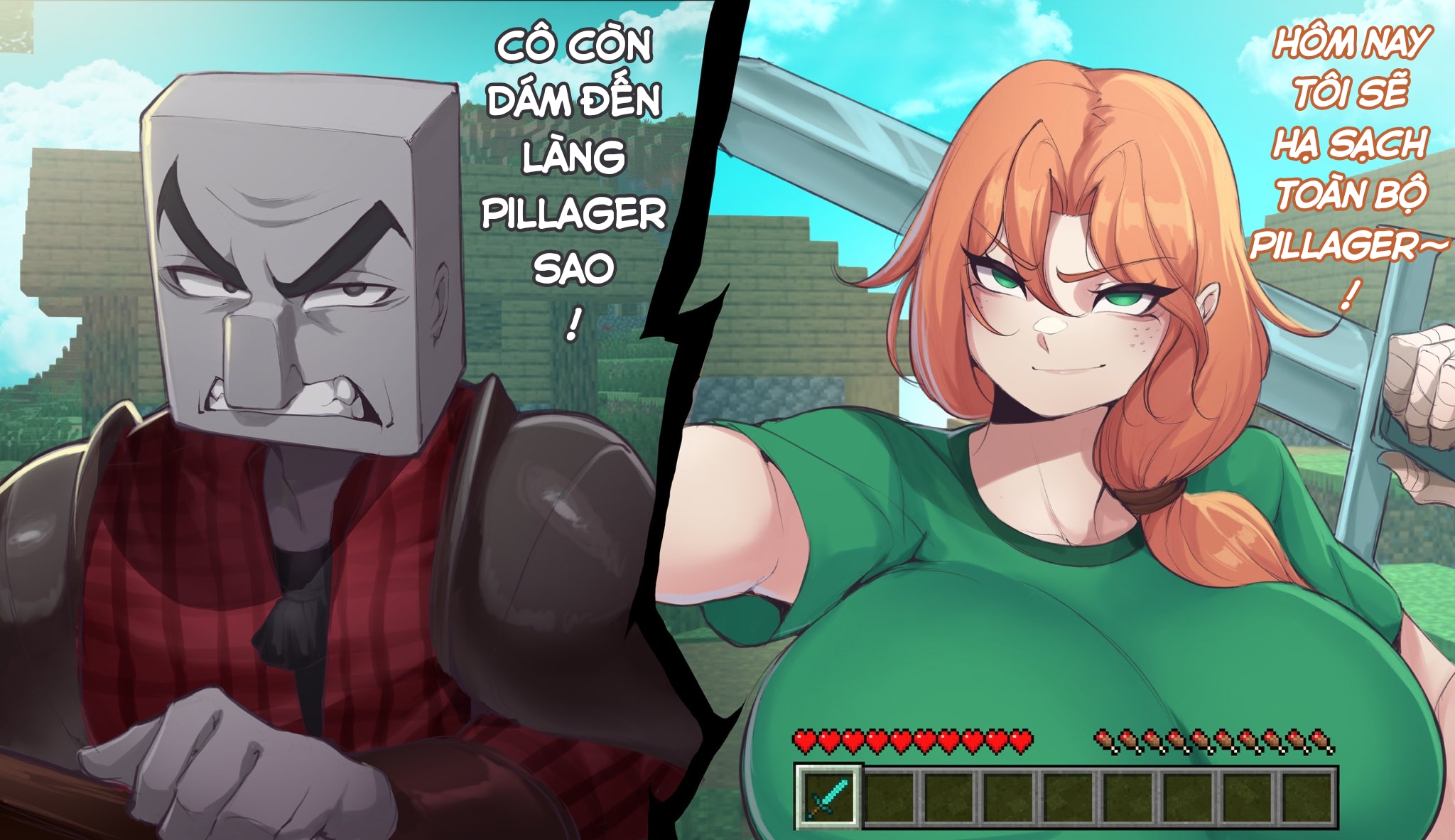 Cô nàng ALEX muốn phá đảo Minecraft !? - Alex X Pillager