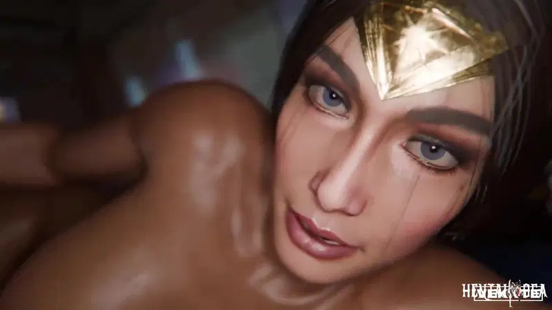 Wonder Woman handjob and swallow pov