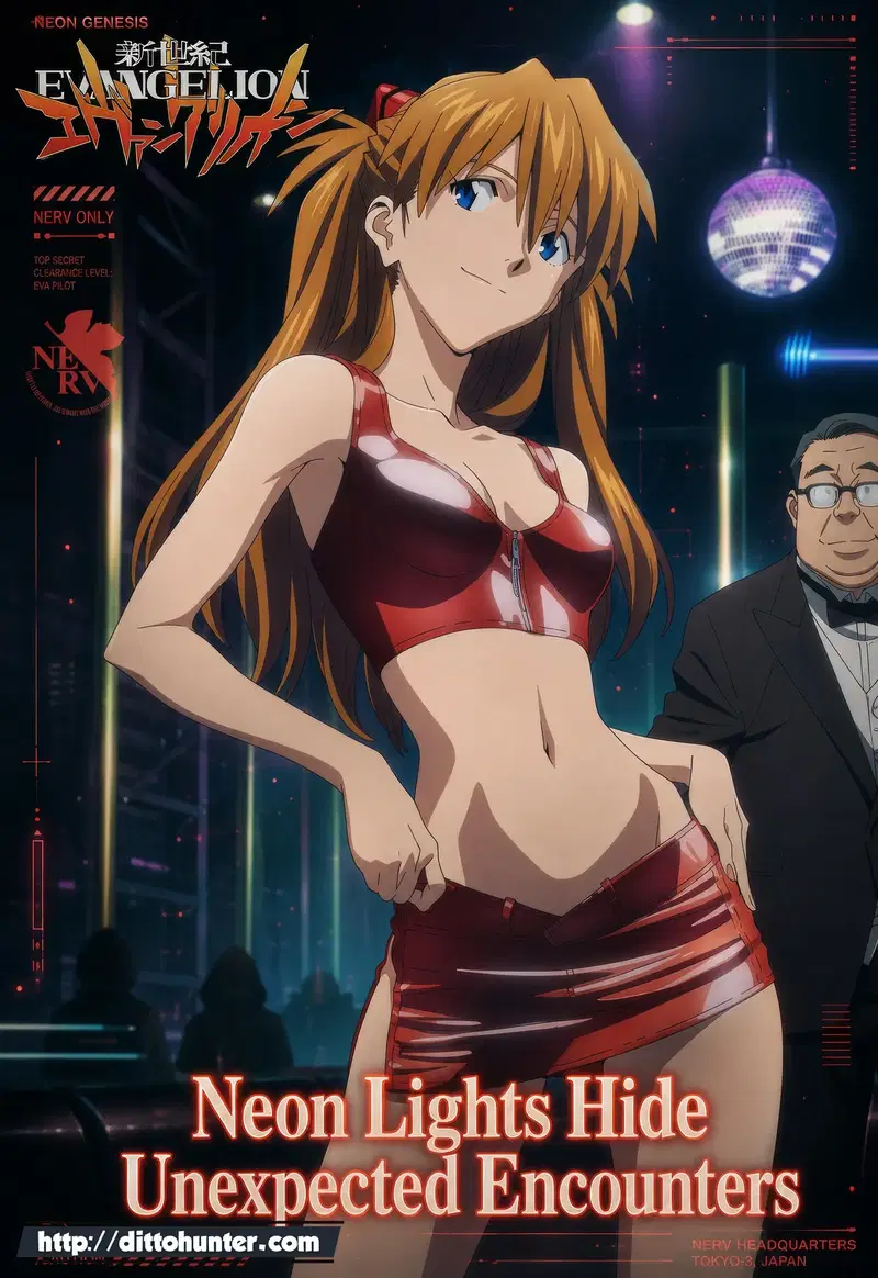 (DittoHunter) Asuka Langley (Neon Genesis Evangelion) As luzes de néon escondem encontros inesperados